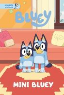Bluey standing next to a smaller version of himself