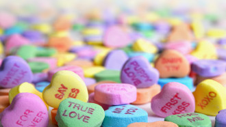 candy valentine hearts